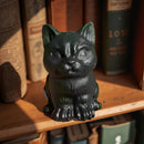 Grumpy Cat Kitten Black Obsidian Carving Totem / Spirit Animal FB2577 🐈‍⬛