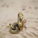 Brass Python Totem / Spirit Animal Mini Figurine FB1784 🐍