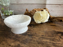 Selenite Carved Pedestal Bowl, strong vibration, Angelic Realm FB1513