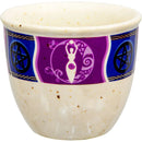 Goddess Cream Ceramic Smudge Pot / Bowl, Incense Burner FB1928 🌿