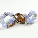 Garden Quartz Bracelets with Larimar or Blue Lace Agate FB3205 🧚