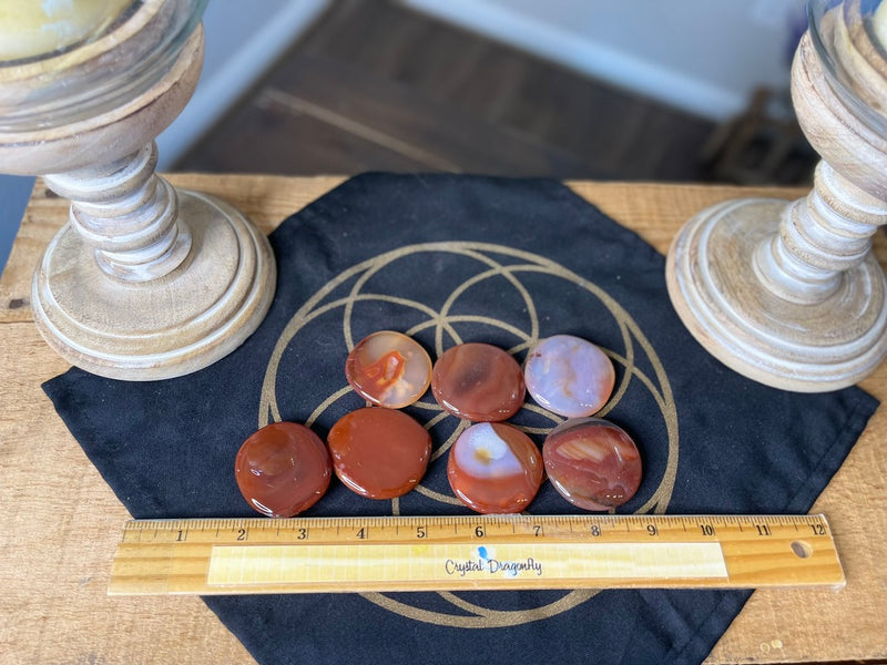 Carnelian Soothing Stone for personal power, vitality, and passion FB1489