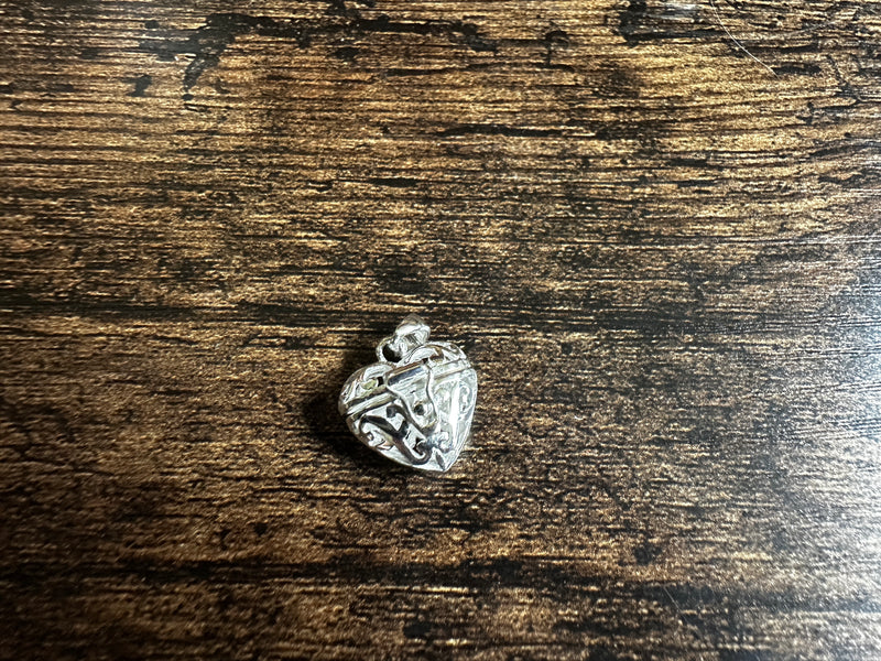 Sterling Silver Open Heart Locket Charm / Pendant FB3166