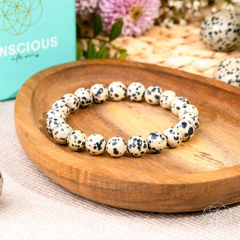Emotional Detox - Dalmatian Jasper Bracelet CI597 🐢