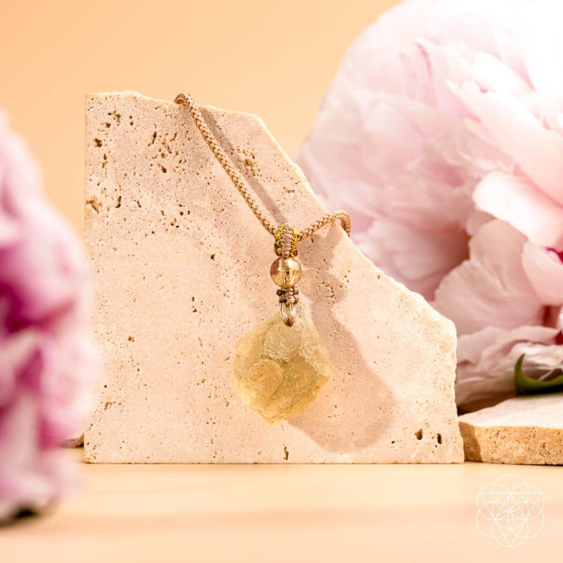The Destiny Relic – Libyan Desert Glass Pendant CI606 🌟