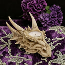 Dragon Skull T-Light Candle Holder 💚 FB1954