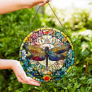Stained Glass Dragonfly, Assorted Patterns, Sun Catcher / Hanger FB1662 🧚‍♀️
