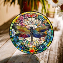 Stained Glass Dragonfly, Assorted Patterns, Sun Catcher / Hanger FB1662 🧚‍♀️