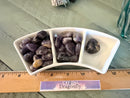 Tumbled Black Amethyst grounding, calming, stability