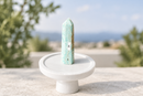 Blue Aragonite Hand Polished Generator Standing Point (Tower) FB3222
