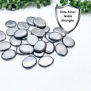 Elite (Noble, Silver) Shungite Flat Pocket Stones FB1463 🐝