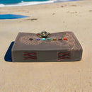Handcrafted Leather Journal Embossed, Chakra Stones, Fancy Metal Clasp FB3436 📝