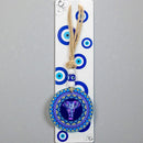 Glass Evil Eye Wall Hanging Talisman with Elephant Spirit Animal FB1048 🧿🐘🧿
