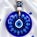 Glass Evil Eye Talisman,  Circle of Elephants or Hamsa Circle FB1678 🧿🐘🧿