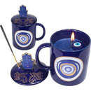 Evil Eye & Hamsa 3 in 1 Mug - Candle - Incense Holder & Charm 🧿 FB3502