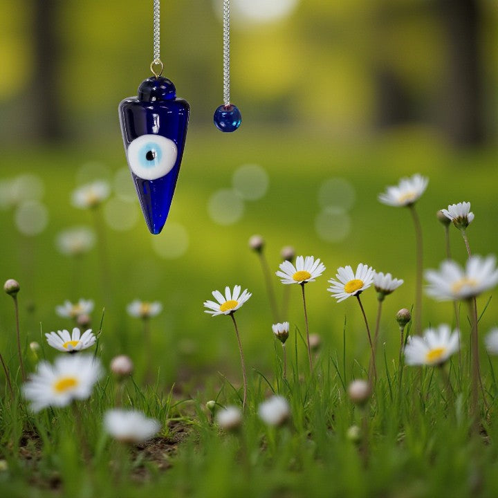 Evil Eye Glass Pendulum for Protection FB1038 🧿