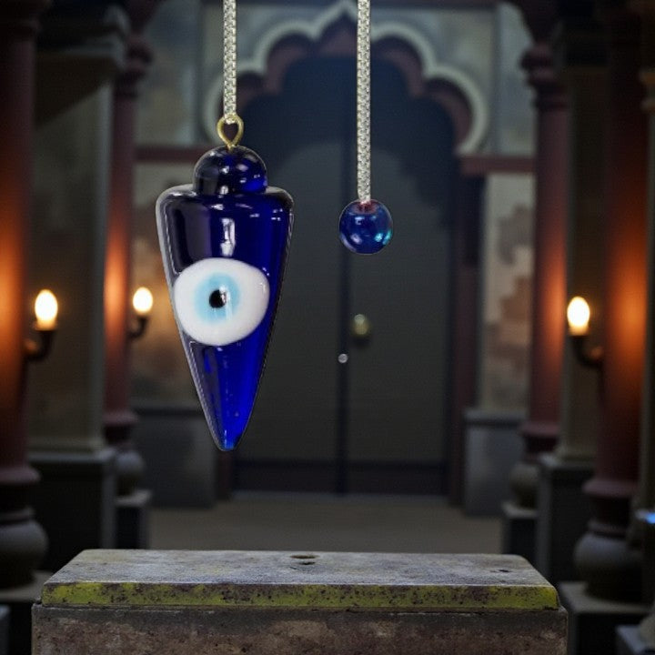 Evil Eye Glass Pendulum for Protection FB1038 🧿