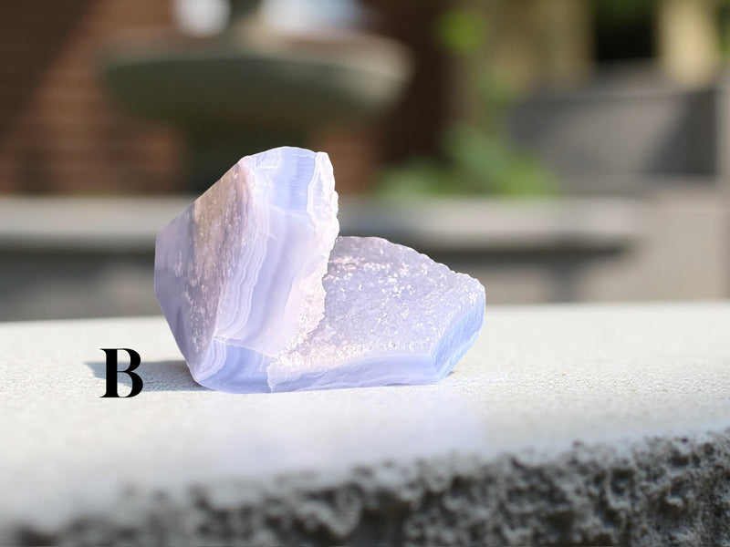 Blue Lace Agate Druzy Free Form Pieces FB1956 💙