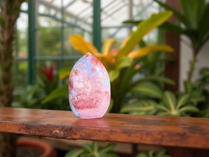 Cotton Candy Agate Tear Drop Polished Free Form FB3023 💜