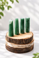 Green Aventurine Flat Top Standing Polished Point (Tower) FB3022