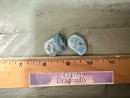 Tumbled Bright Blue Flat Apatite - Enhances other Crystals, Will Power and Weight