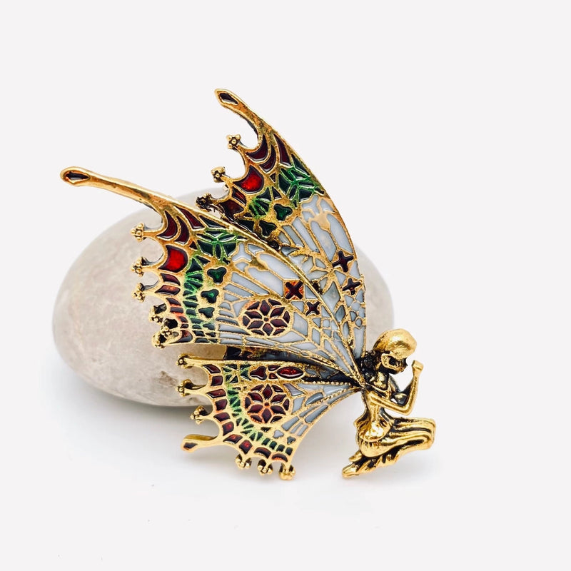 Fairy Butterfly Enamel Brooch FB1755 💚