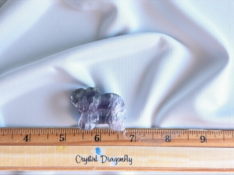 Elephant Totem/Spirit Animal Carving, Fluorite FB2060 🐘