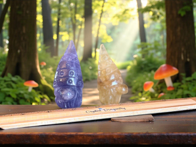 Gnomes, adorable and quirky, Fluorite and Sodalite FB3159 🧡