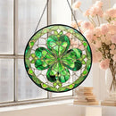 Stained Glass Irish Blessing or 4 Leaf Clover Sun Catcher / Hanger FB2235 🍀