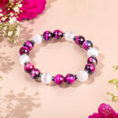 Shape Your Future – Pink Galaxy Tiger’s Eye Bracelet 💖 CI603 💖