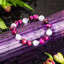 Shape Your Future – Pink Galaxy Tiger’s Eye Bracelet 💖 CI603 💖