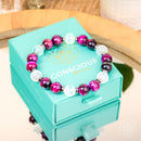 Shape Your Future – Pink Galaxy Tiger’s Eye Bracelet 💖 CI603 💖