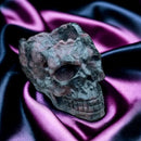 Garnet in Matrix Skull Bowl FB1418 💀