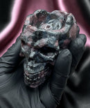 Garnet in Matrix Skull Bowl FB1418 💀