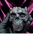 Garnet in Matrix Skull Bowl FB1418 💀