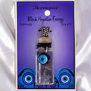 Gemstone Chip Bottle Pendant with Sapphire and Evil Eye Charm  🧿 FB2013