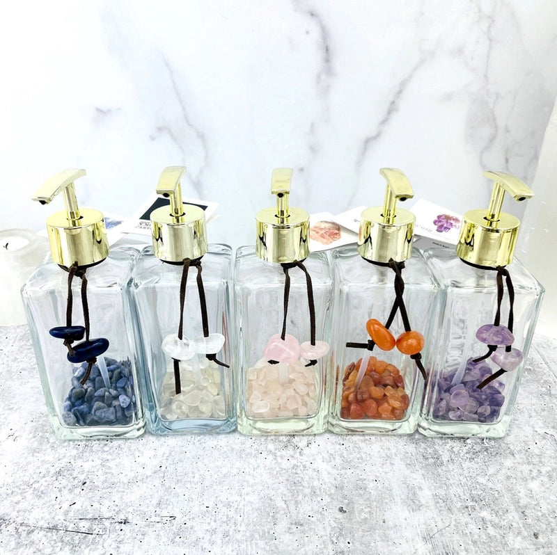 Tumbled Gemstone Soap Dispenser FB2632 🌼💠🌼