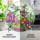 Glass Mosaic Dragonfly Suncatcher - Purples and Greens FB2171 🧚