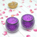 Purple Glass Mosaic LED T-Light Candle Holder 💜 FB3267