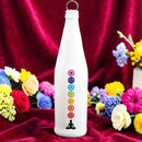 Glass White Smoking Bottle Incense Burner - Tree of Life or 7 Chakras 🌟 FB3505
