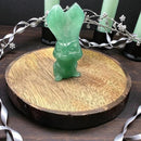 Green Aventurine Rabbit / Bunny with Oversized Ears FB3314 🔮🌿🕯️
