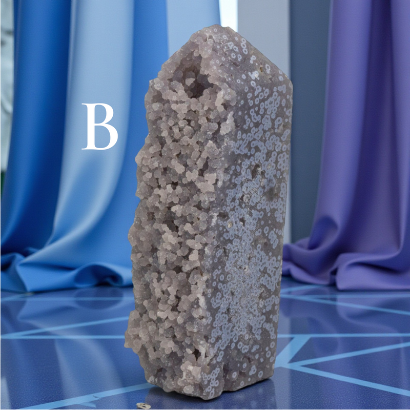 Grape Agate Tower / Standing Point 🧡🌸🧡 CD-10128