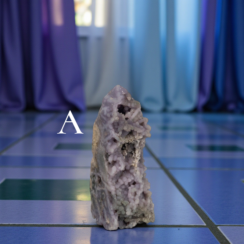 Grape Agate Tower / Standing Point 🧡🌸🧡 CD-10128