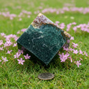 Green Jasper Cube with Cut Corner 🍃 CD-10430