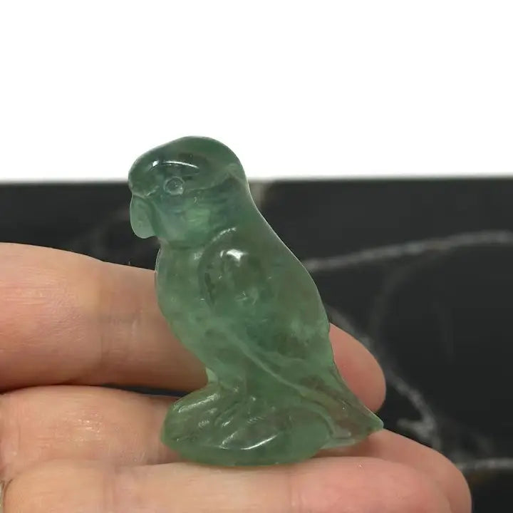 Green Fluorite Carved Parrot FB2008 🦜