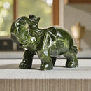 Green Jade Large Elephant Carving | Figurine FB3388 🐘