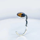 Gemstone & Metal Foldable Handbag Hook 💜 FB1677
