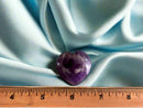 Brecciated Jasper, Rhodonite, or Amethyst Chevron Puffy Pocket Hearts FB1427 💜