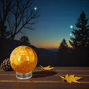 Honey Calcite Sphere 56mm, Warm Empowering Crystal 🌼 CD-10384