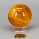 Honey Calcite Sphere 56mm, Warm Empowering Crystal 🌼 CD-10384